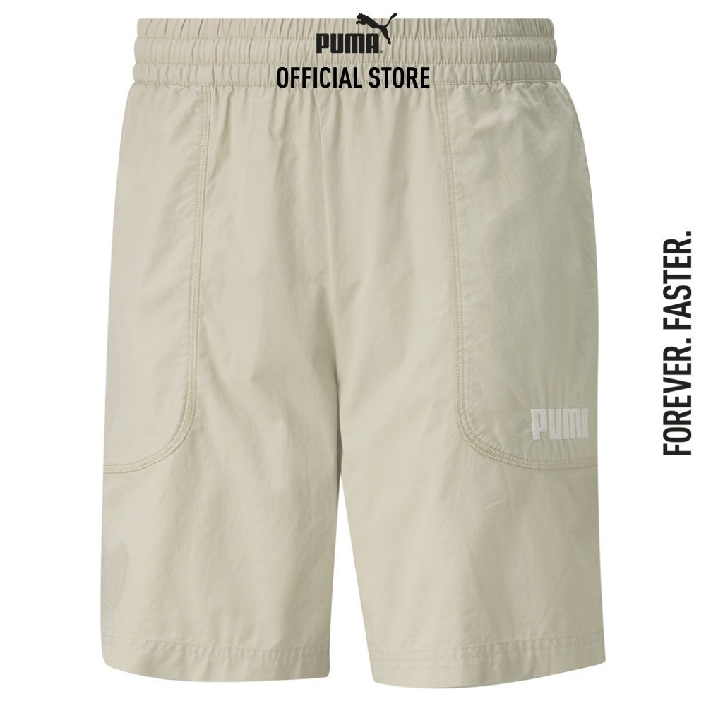 PUMA BASICS - กางเกงขาสั้นชิโนผู้ชาย Modern Basics สีเบจ - APP - 84741264