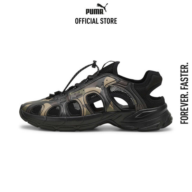 PUMA EVOLUTION - รองเท้าแตะยูนิเซ็กซ์ Velo Camo สีเขียว 39642201