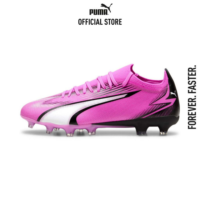 PUMA FOOTBALL - รองเท้าฟุตบอล ULTRA MATCH FG/AG สีชมพู - 10775401