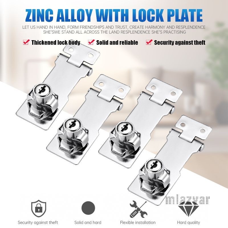 😍COD😍กุญแจ กุญแจสายยู ที่ล็อคลิ้นชักตู้ สายยู กุญแจล็อค ที่ล็อค ลิ้นชัก ตู้ ประตู หน้าต่าง Safety lock - รูปที่ 3