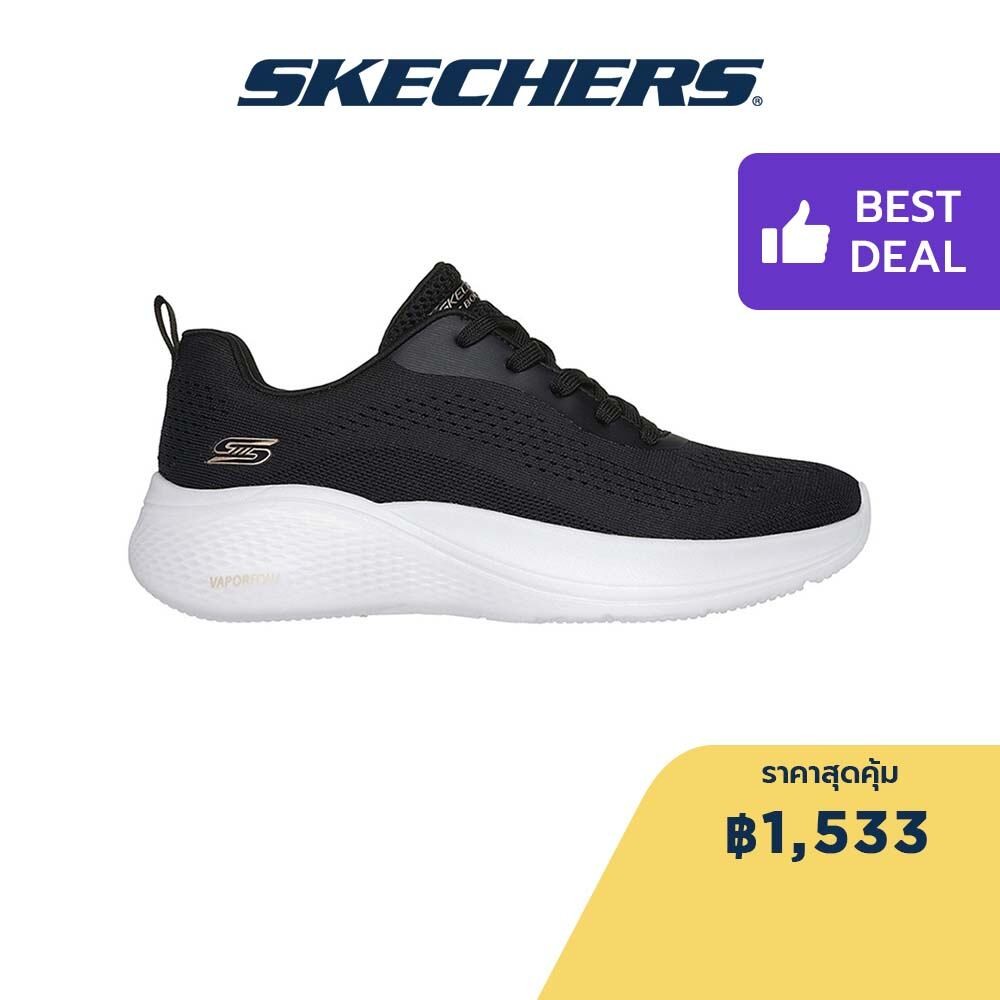Skechers สเก็ตเชอร์ส รองเท้าลำลองผู้หญิง Women BOBS Sport Infinity Casual Shoes - 117550-BLK Memory Foam