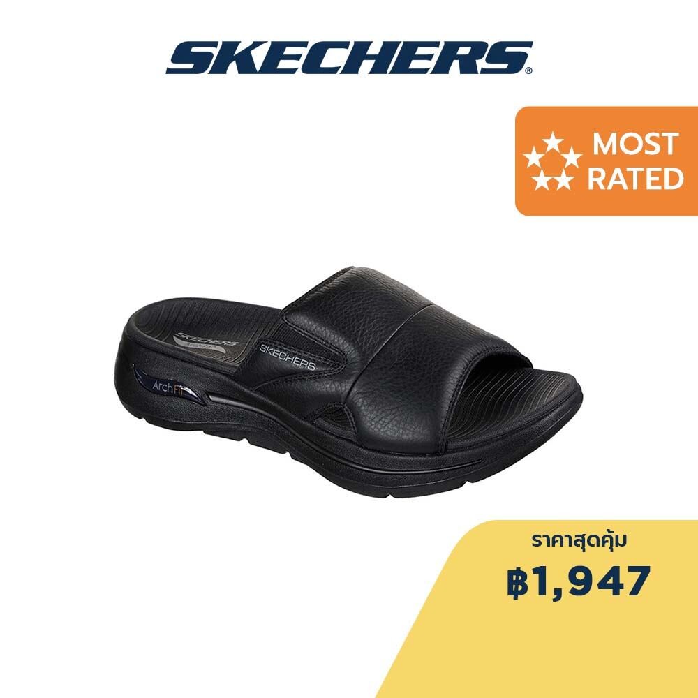 Skechers สเก็ตเชอร์ส รองเท้าแตะผู้ชาย Men On-The-GO GOwalk Arch Fit Sandals - 229023-BBK