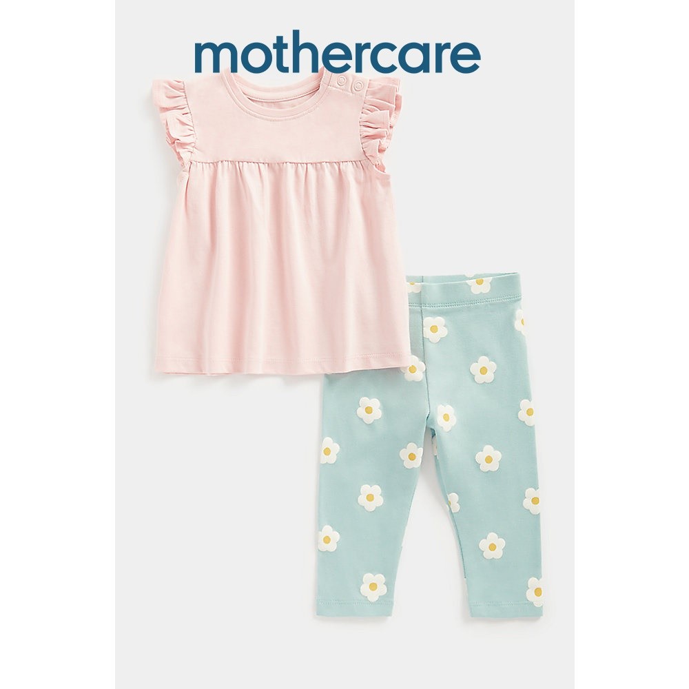 ชุดเชตเด็กผู้หญิง Mothercare Pink T-Shirt and Leggings Set FA893