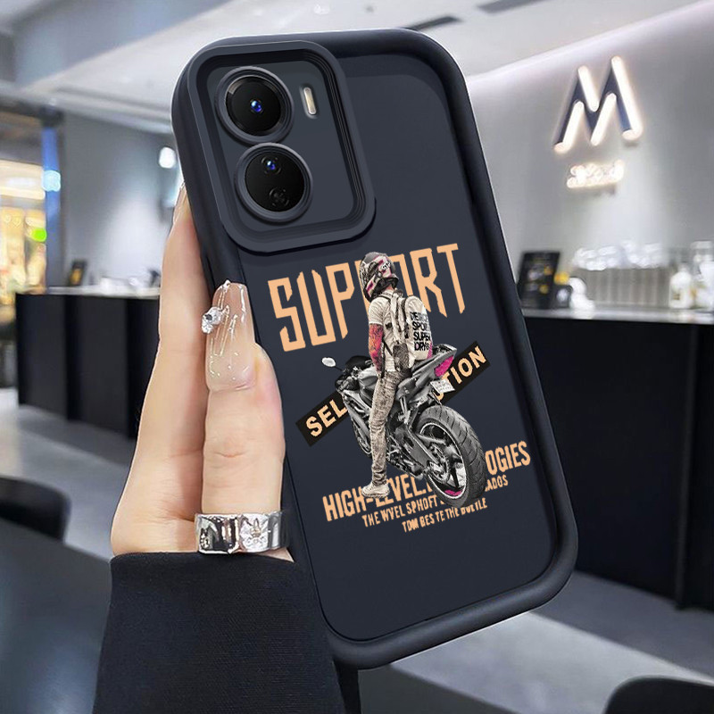 เคสสำหรับ VIVO Y16 4G VIVO Y35 5G VIVO Y56 5G เคสป้องกันโทรศัพท์รถจักรยานยนต์ชาย