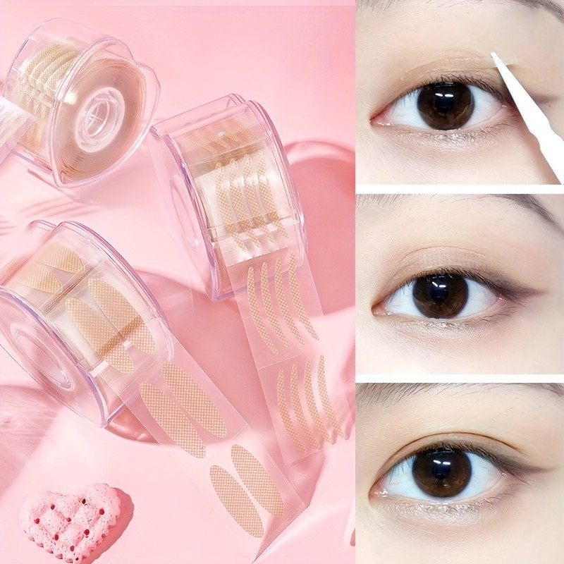 elegantedge Double Eyelid Patch Roll Self-กาวSuperที่มองไม่เห็นธรรมชาติReticulateรอบกันน้ําเหงื่อหลักฐานPatch