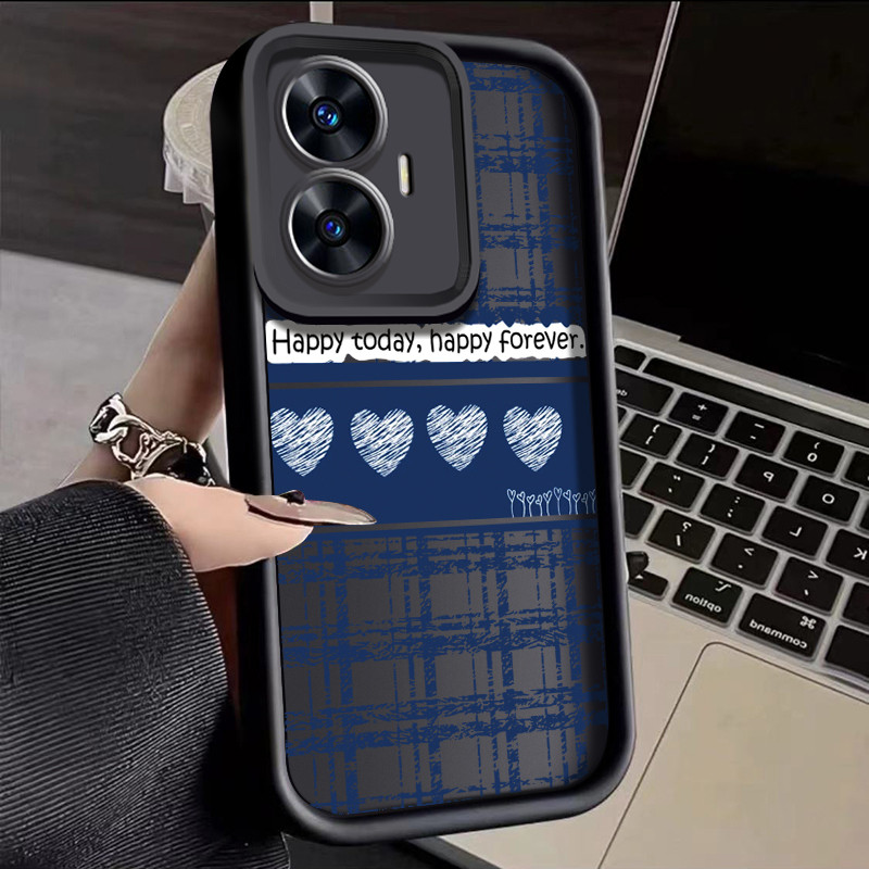 เคสสำหรับ Realme C55 Realme Narzo N55 เคสป้องกันโทรศัพท์กันกระแทกแบบซิลิโคนที่อินเทรนด์