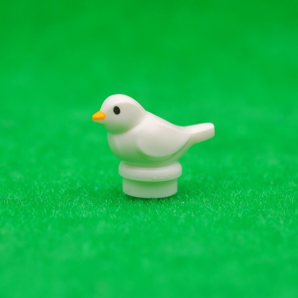 ( Ploybrick Minifigure ของแท้ ) White Bird นกพิราบ Animal สัตว์ LEGO