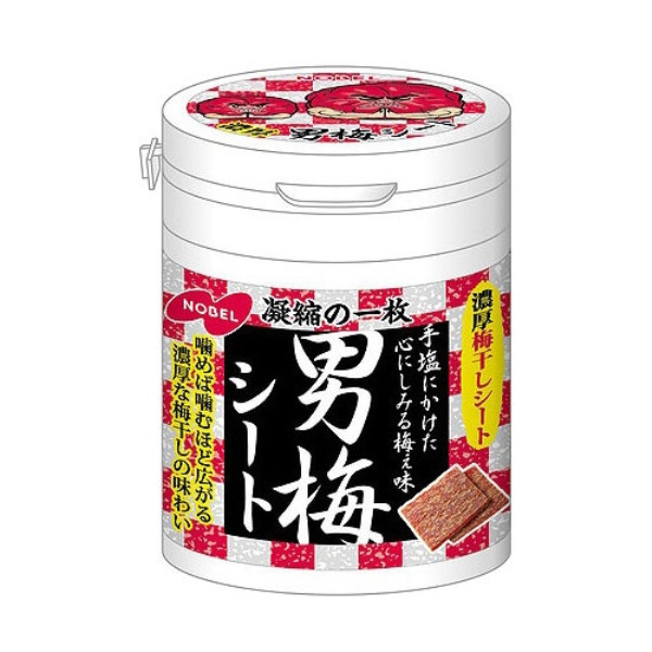 NOBEL Otoko Ume sheet bottle 75g [candy/candy].FeatureThe Otoko Ume Sheet, which has been well rec F