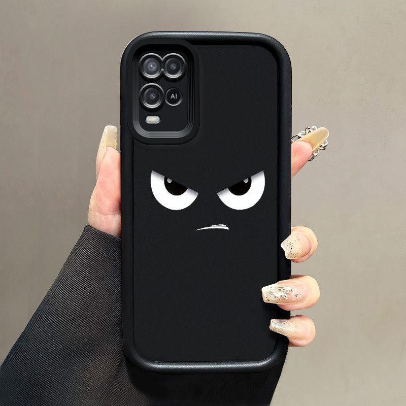เคสสำหรับ OPPO A54 เคสป้องกันการกระแทกซิลิโคนเคสโทรศัพท์มีลายดวงตายอดนิยม