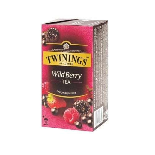 Twinings Wild Berry Tea 50G ความลงตัวของชาดำรสเลิศกับผลไม้ในตระกูลเบอร์รี่