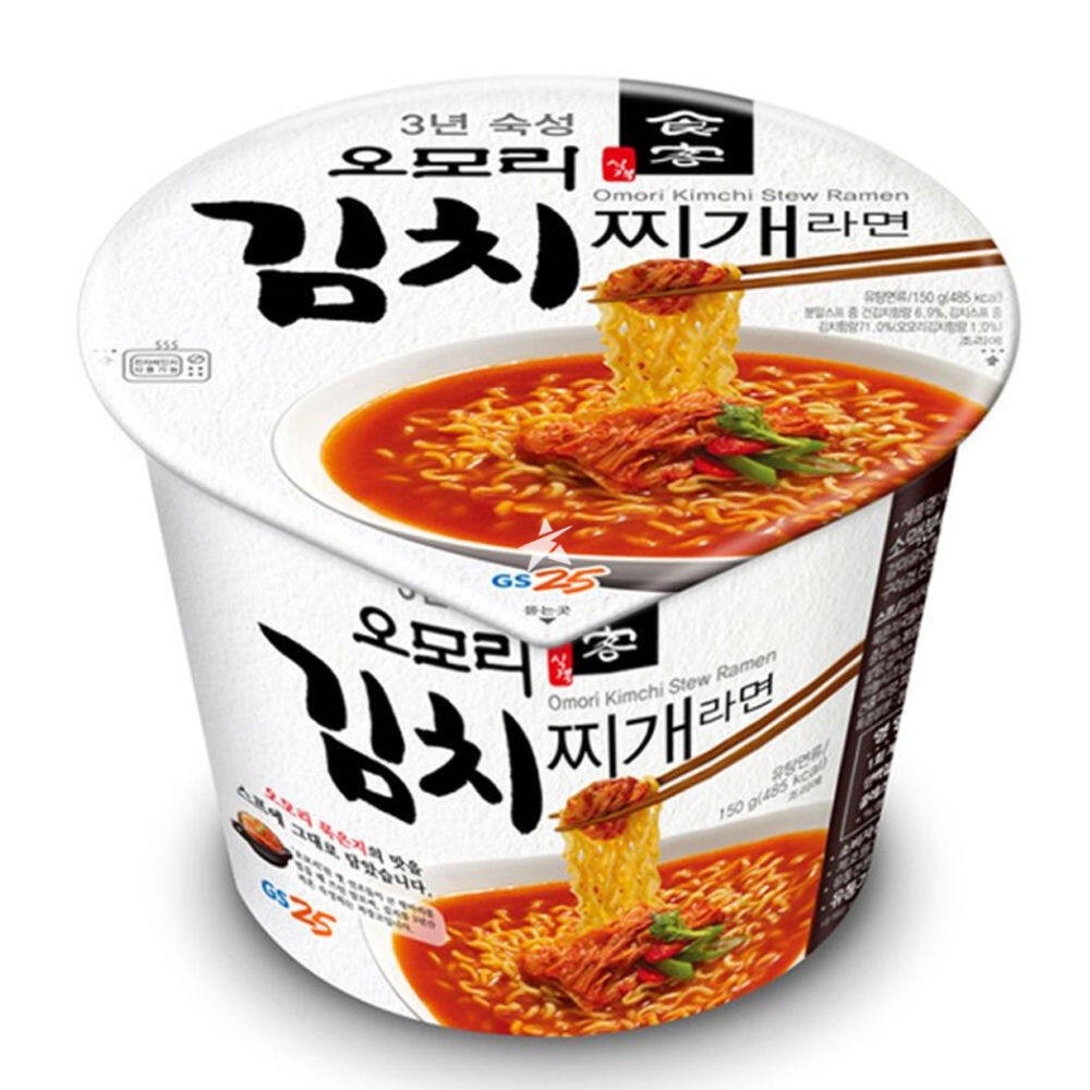 Youus Big Bowl Omori Kimchi Stew Ramen 150G มาม่าเกาหลีรสกิมจิดั้งเดิม ถ้วยใหญ่