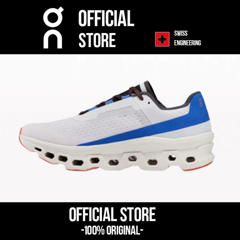 On Running Cloud Monster Blue White Orange 61.98653 Low-top Sneakers