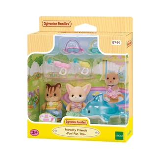Sylvanian Families Nursery Friends -Pool Fun Trio / ซิลวาเนียน แฟมิลี่ เพื่อนเนอร์สเซอรี่-สระน้ำแสนสนุก