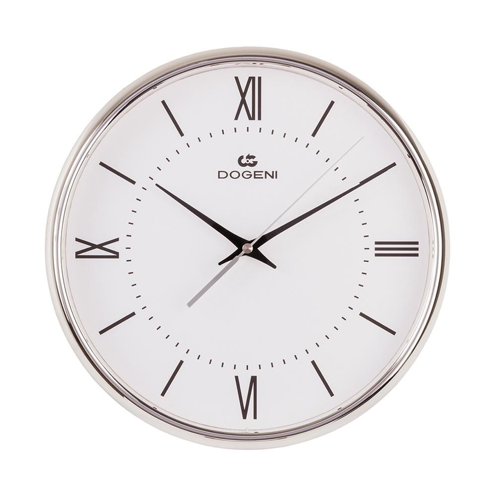 DOGENI นาฬิกาแขวน DOGENI WNP020SL 12 นิ้ว สีเงิน ของตกแต่งบ้าน นาฬิกา WALL CLOCK DOGENI WNP020SL 12"