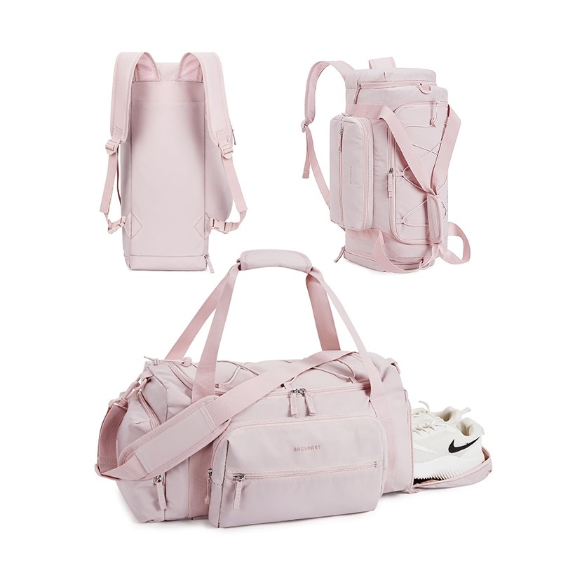 BAGSMART กระเป๋าออกกำลังกาย4-IN-1 สำหรับผู้หญิง 30Lกระเป๋าเบาสำหรับการเดินทาง กระเป๋าสัปดาห์สำหรับผู้หญิง กระเป๋าเป้สะพายหลังที่ทนน้ำ - รูปที่ 7