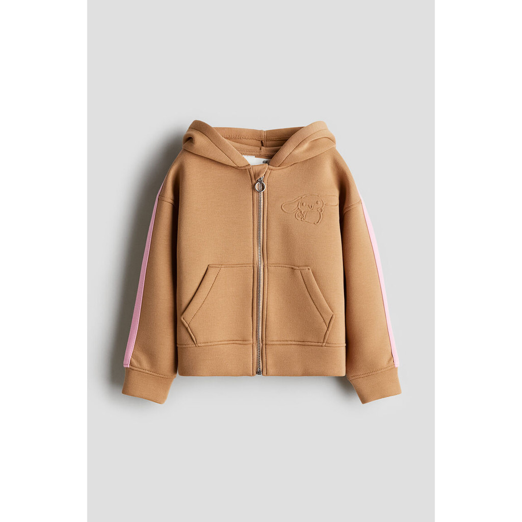 H&M เด็กผู้หญิง Scuba zip-through hoodie 1267604_1