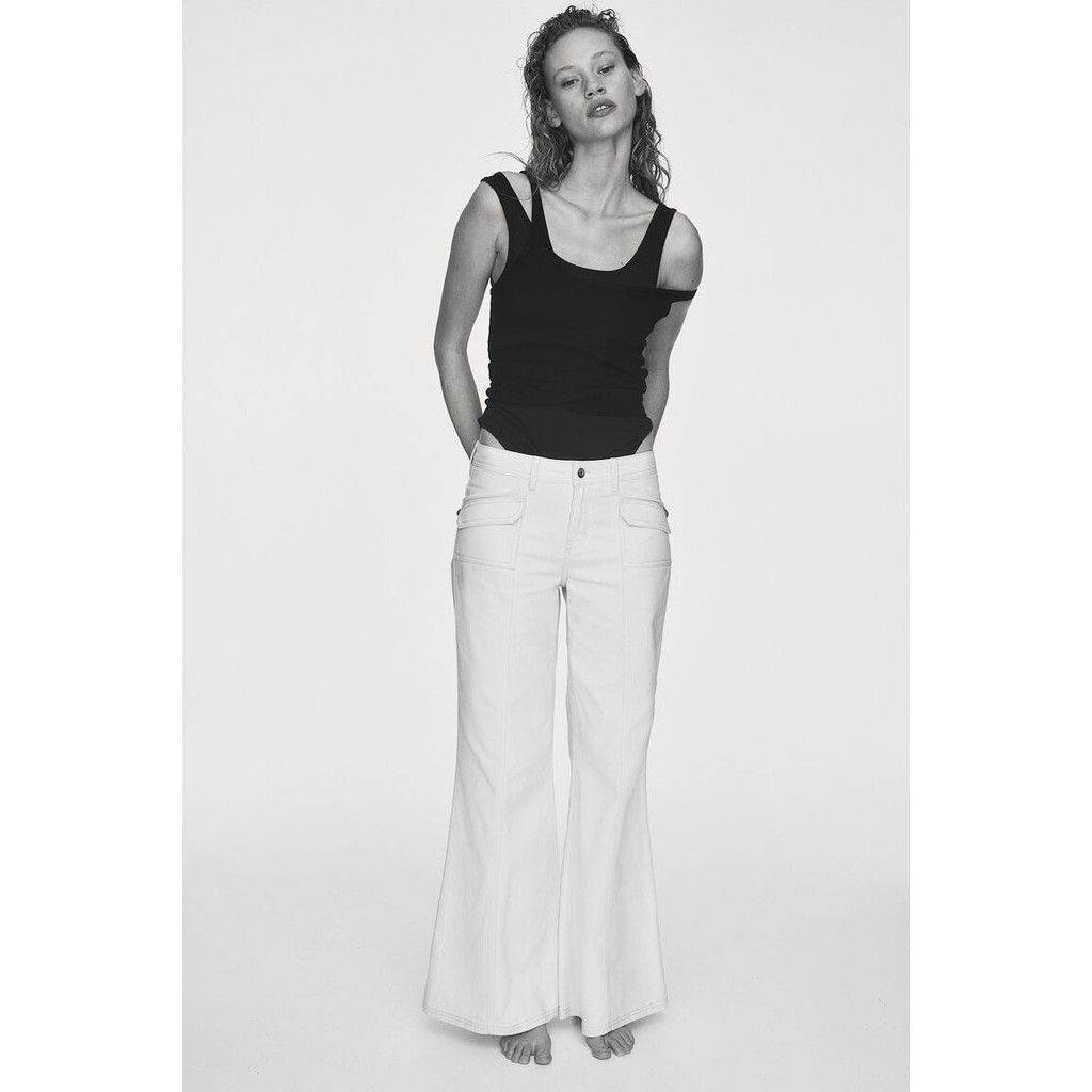 H&M Woman Wide twill trousers 1216001_3
