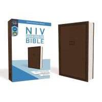 NIV, Value Thinline Bible, Leathersoft, Brown, Comfort Print