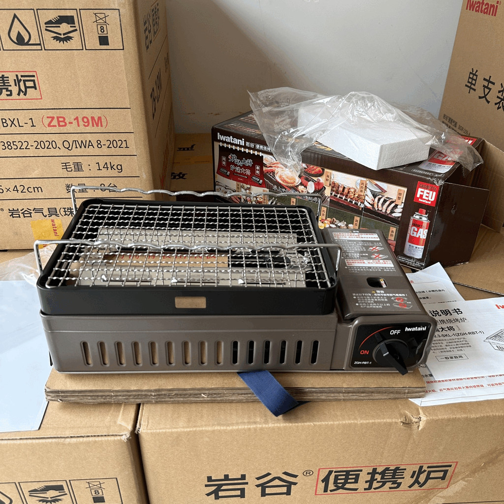 Iwatani เตาย่างแบบพกพา เตาบาร์บีคิวเสียบไม้
