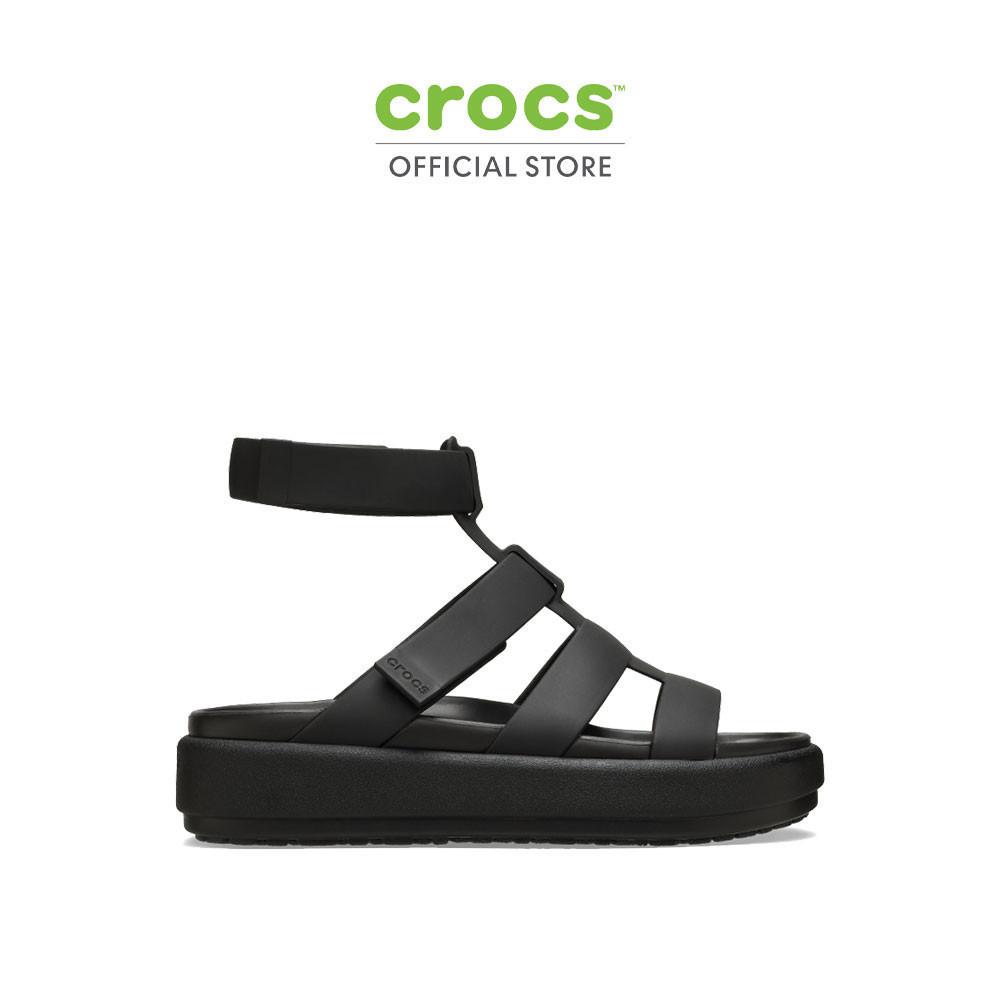 CROCS รองเท้าแตะผู้หญิง BROOKLYN LUXE GLADIATOR SANDAL รุ่น 209557060 - BLACK/BLACK