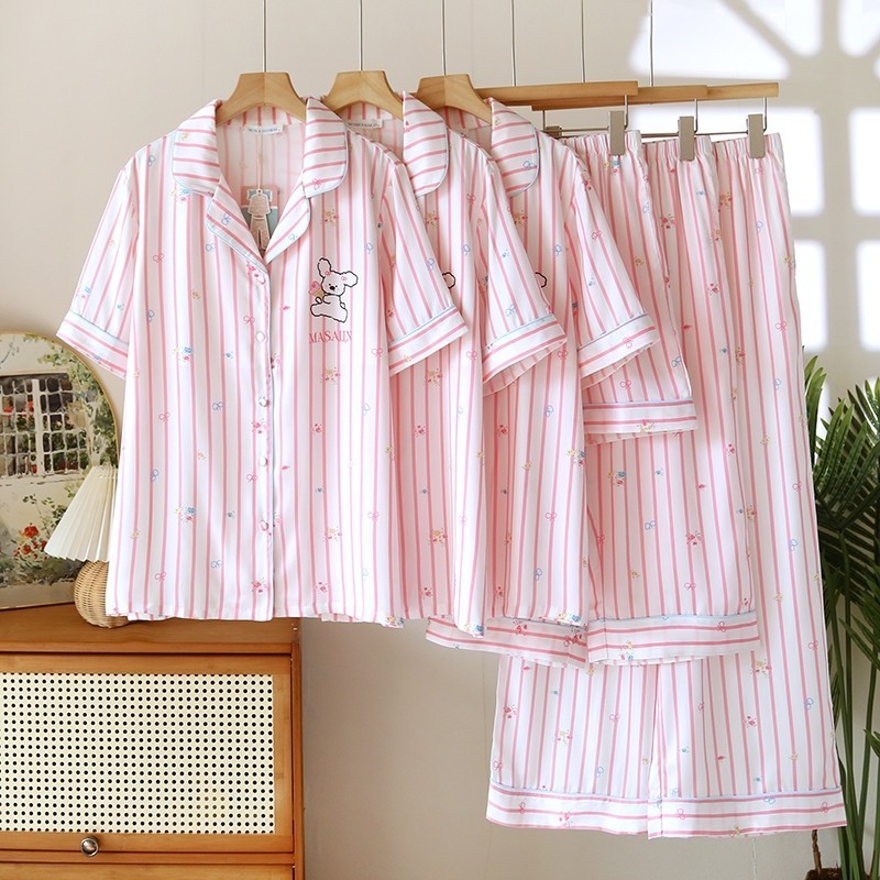 ชุดนอน Mulen (Muslin Pajamas) Silk Satin (N5063 T5063 L5063)