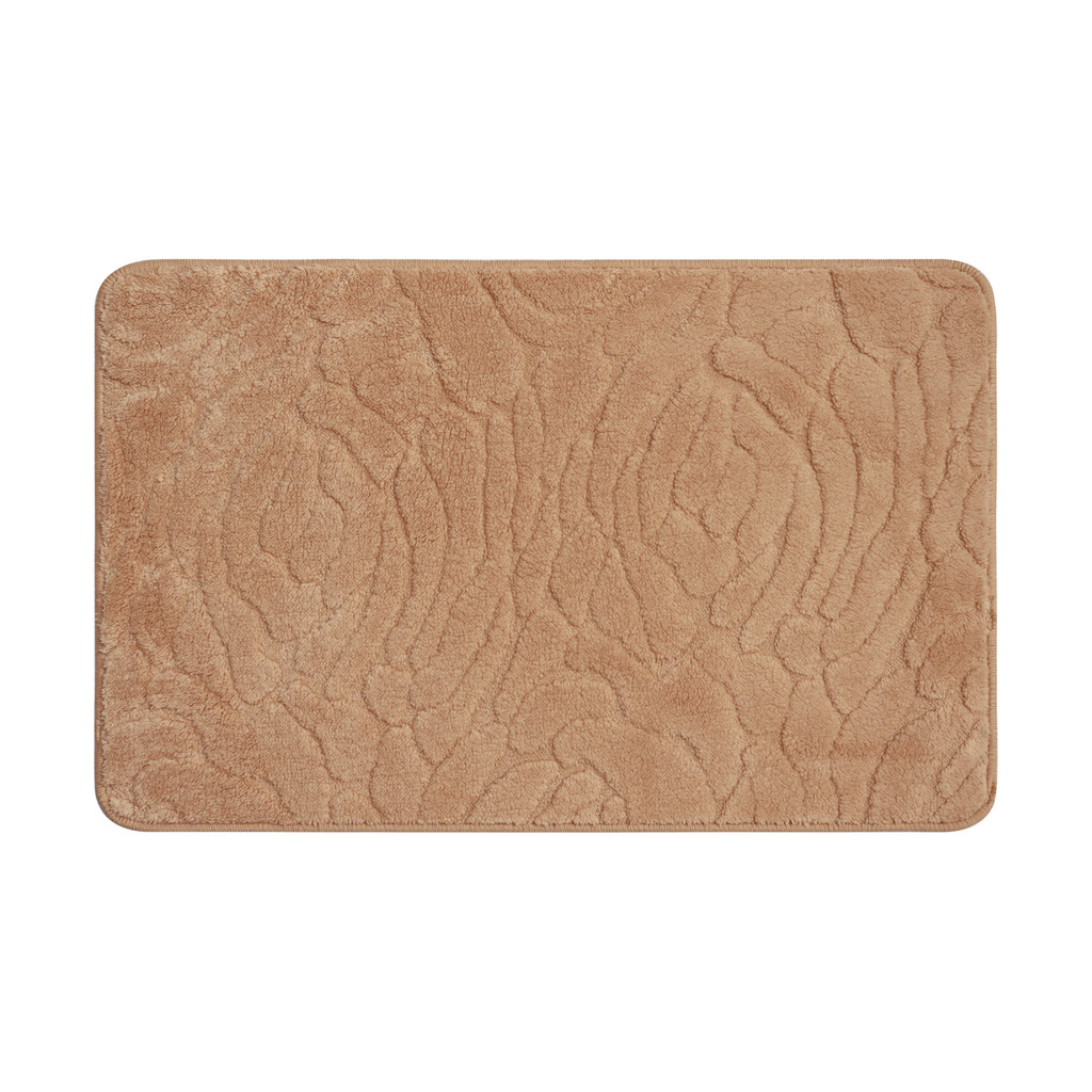 KASSA HOME พรมเช็ดเท้า Jacquard รุ่น ZRM-1109 ขนาด 70 x 45 ซม. สีเบจ