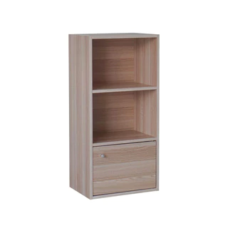 ชั้นอเนกประสงค์ 3 ชั้น บานผสม KASSA ขนาด 42 x 29 x 87 ซม. สีไวท์เมเปิล