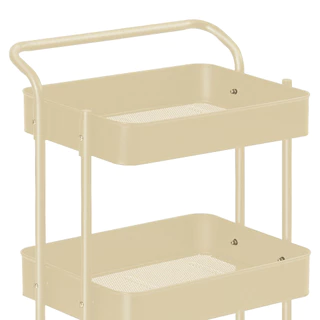 ชั้นวางของอเนกประสงค์ 3 ชั้น พร้อมล้อเลื่อน Vicky KASSA HOME รุ่น RY810194_CR สีครีม
