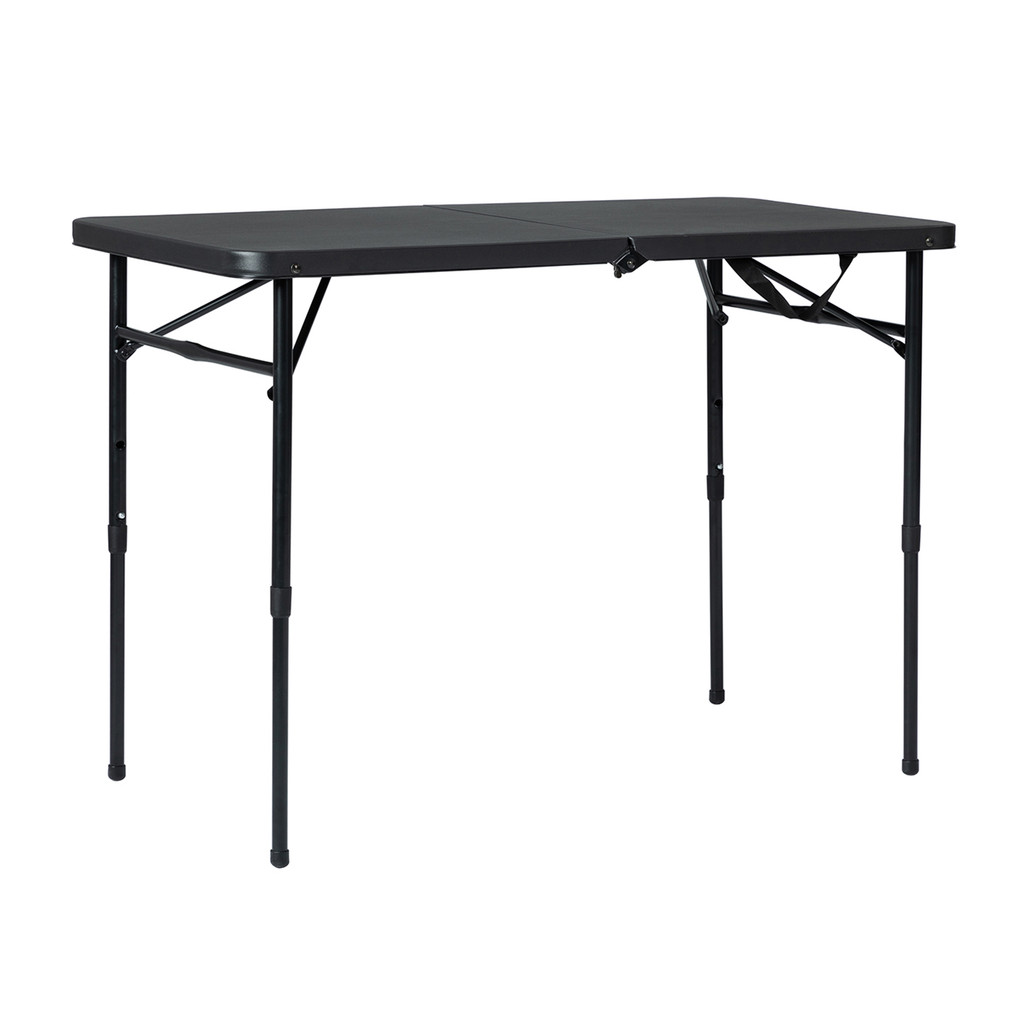 FONTE โต๊ะพับแบบพกพา ขาปรับได้ 3 ระดับ รุ่น NT5115 ขนาด 100 x 50 x 70.9 ซม. สีดำ