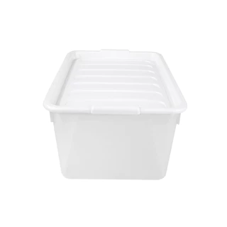 KASSA HOME กล่องอเนกประสงค์พร้อมฝาปิด 23 ลิตร รุ่น PSM-AA-2056 สีขาว