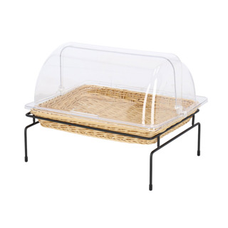 KASSA HOME ถาดหวายเทียมอเนกประสงค์มีฝาครอบพลาสติกใส รุ่น ZY1…