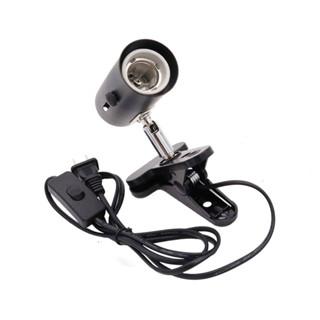 LUZINO ขั้วหลอดไฟขาหนีบพร้อมสายไฟ รุ่น SL-DE2 E27 สีดำ