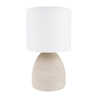 LUZINO โคมไฟตั้งโต๊ะ (E27x1) รุ่น DH3545-BE สีขาว - เบจ