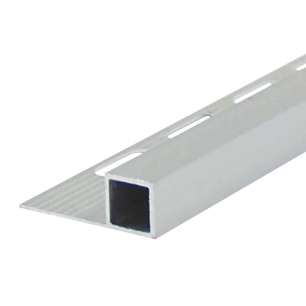 KASSA คิ้วอะลูมิเนียมมุมเหลี่ยม รุ่น K-TAS131 ขนาด 1.3 x 200 ซม. สีเงินเงา