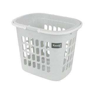 KASSA HOME ตะกร้าเหลี่ยมพร้อมหูหิ้ว พลาสติก รุ่น 4211 ขนาด 3…