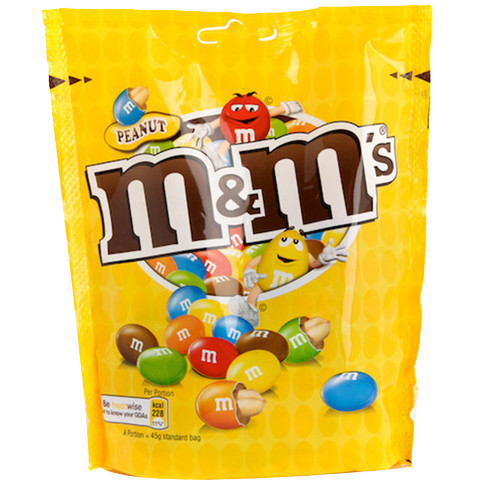 เอ็มแอนด์เอ็มส์ พีนัท 100กรัม ขนมช็อกโกแลต M&M'S Peanuts 100G