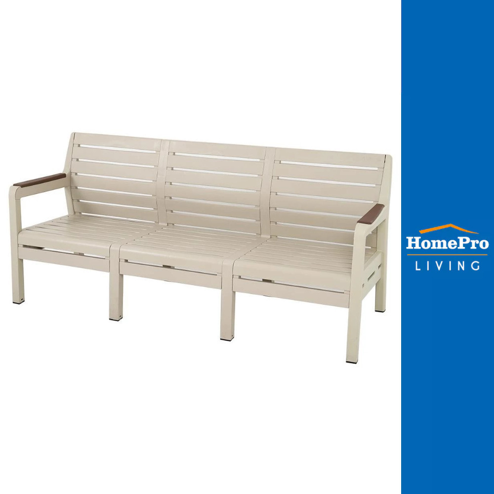 [จัดส่งพร้อมประกอบ] HomePro ม้านั่งพลาสติก 3 ที่นั่ง SPRING MONTANA แบรนด์ SPRING