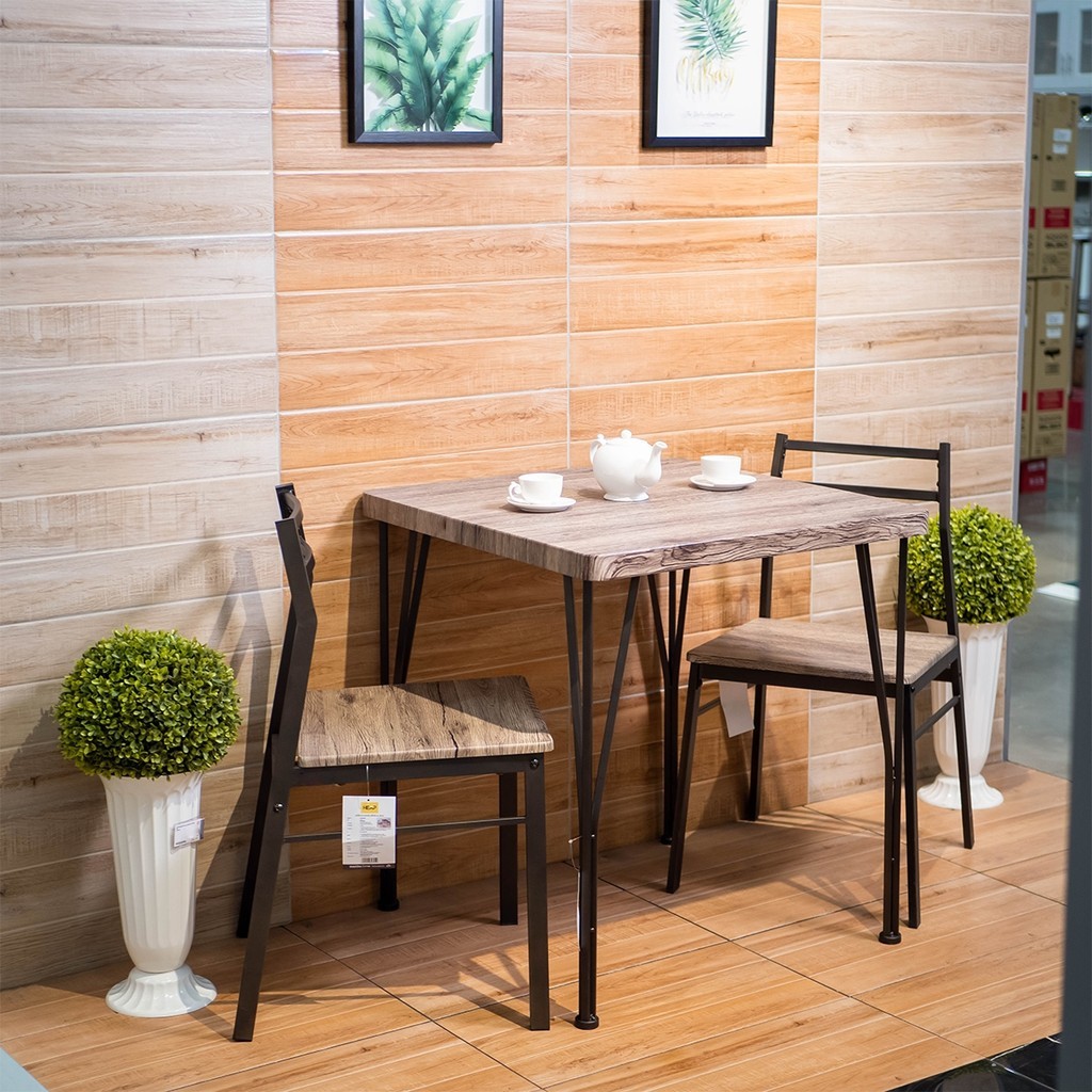 DECOS ชุดโต๊ะอาหารเมลามีน 2 ที่นั่ง รุ่น ริชชี สีน้ำตาล [ไม่รวมประกอบ] |ZWF| - รูปที่ 2