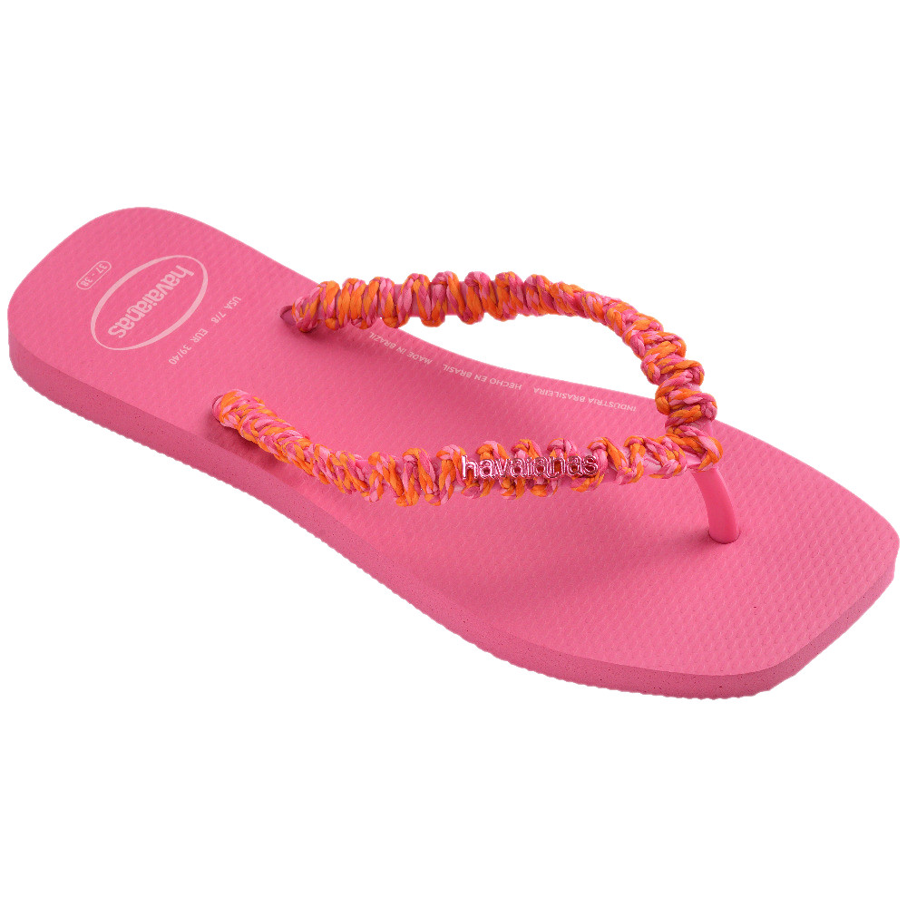 HAVAIANAS รองเท้าแตะผู้หญิง Slim Square Boho Flip Flop PINK 41499455784F_S5PIXX