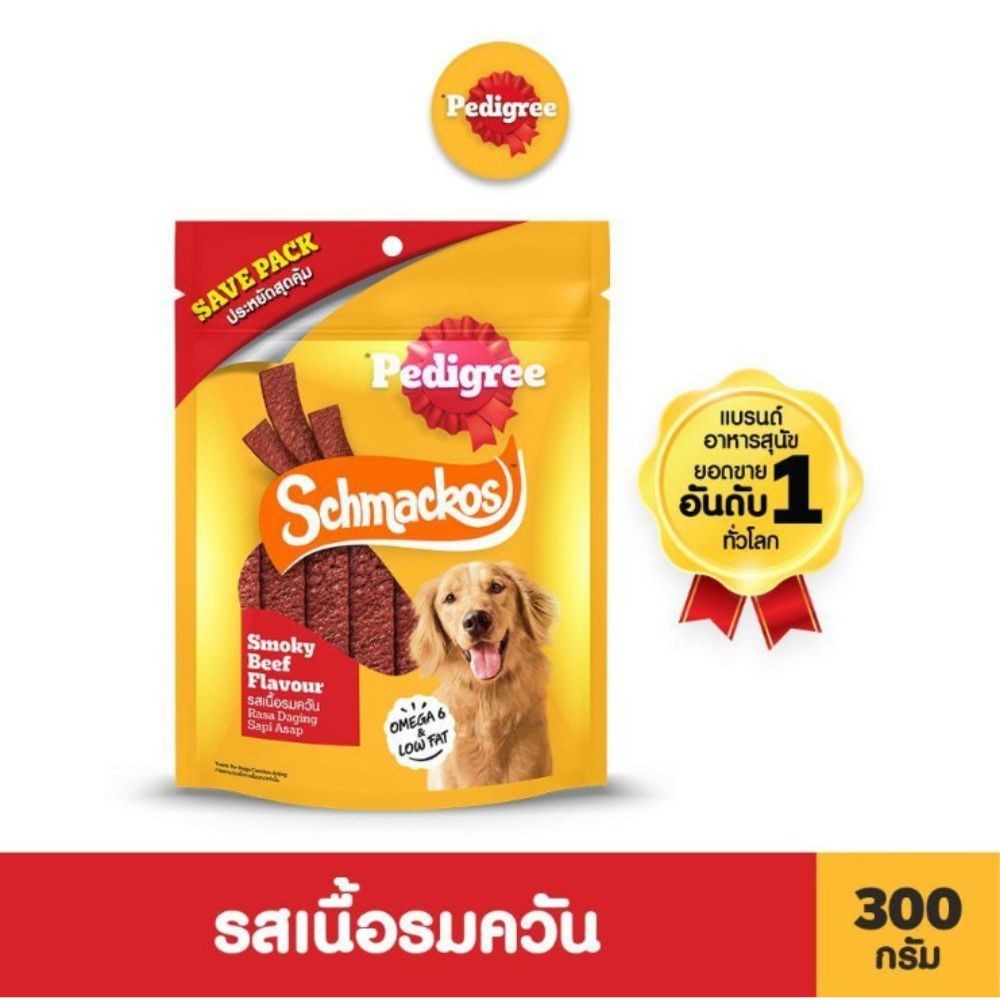 Pedigree SCHMACKOS เพดดิกรี ขนมสุนัข ชแม้กโก้ 300g