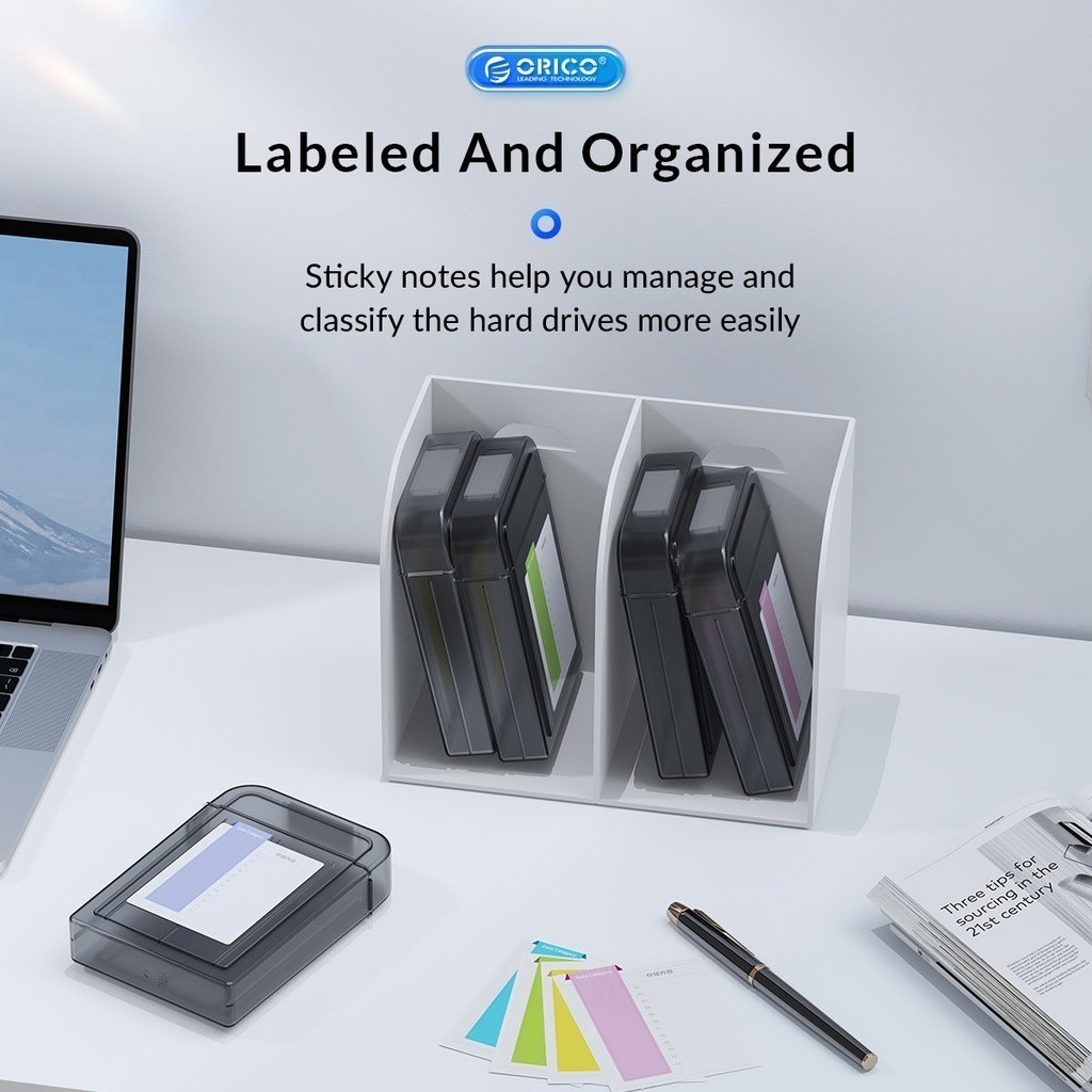 [ออกใบกำกับภาษีได้ E-TAX] ORICO PPH25 2.5" HDD Storage Case Multi-disk Plastic Storage Bag 5PCS Protection Box