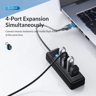 [ออกใบกำกับ- ทักแชท] ORICO PW4U PWC2U อะแดปเตอร์ฮับ USB3.0/USB-C 4 พอร์ต USB HUB Splitter 5Gbps สําหรับแล็ปท็อป PC
