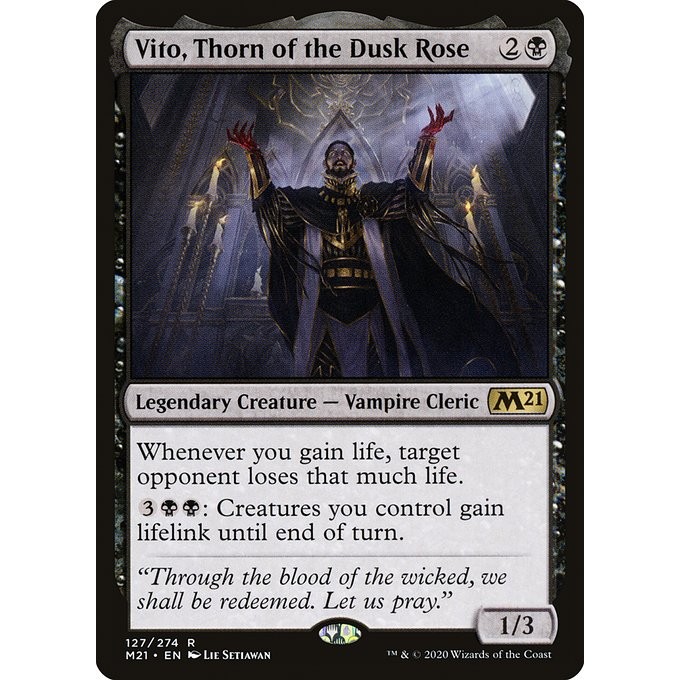 [Core Set 2021] - [M21] - (R) -[Vito, Thorn of the Dusk Rose] - [2020]