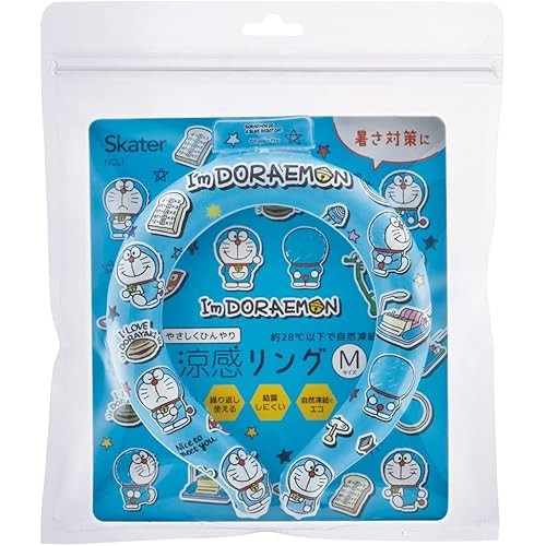 Skater Cool Ring คูลเลอร์คล้องคอแบบใช้ซ้ําได้ ผู้หญิงขนาดกลาง สําหรับเด็ก Im Doraemon Sanrio Ncl1-A
