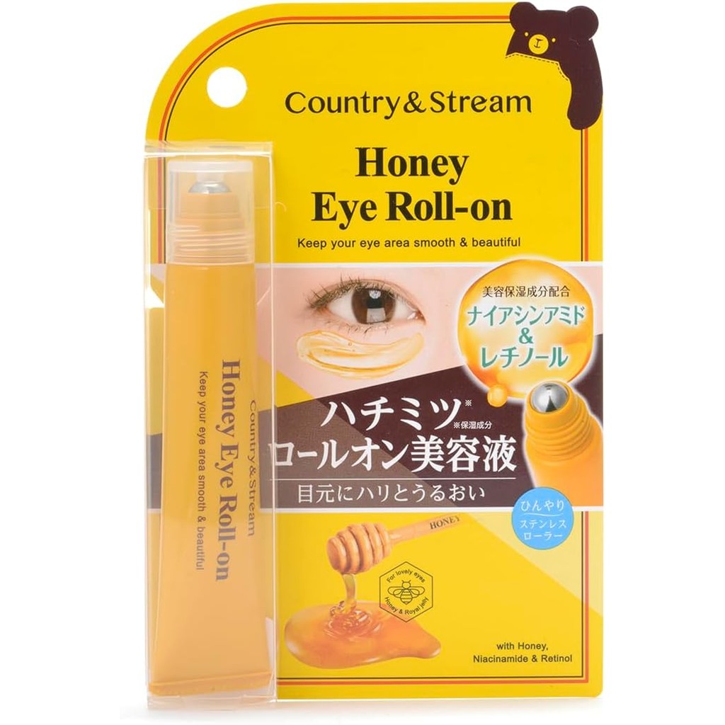 Country & Stream Natural Eye Roll-On N (Eye Serum) 0.5 fl oz (15 ml), This serum containing niacinam