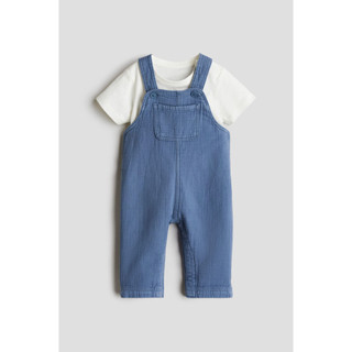 H&M(เอชแอนด์เอ็ม) ชุดเดนกวารี 2 ชิ้น พร้อมเสื้อด้านบน เด็กอ่…