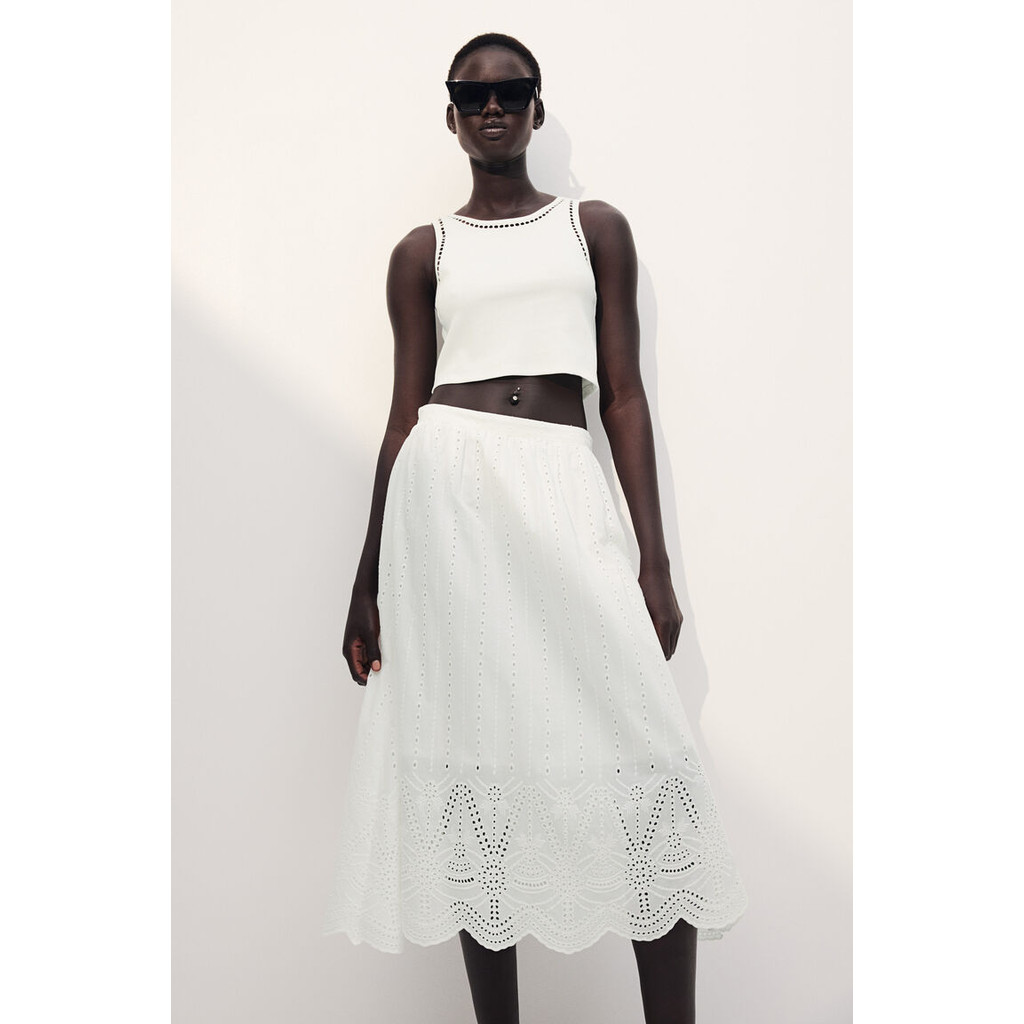 H&M(เอชแอนด์เอ็ม) เสื้อเวสต์ครอป ผู้หญิง 1271900_2 - รูปที่ 2