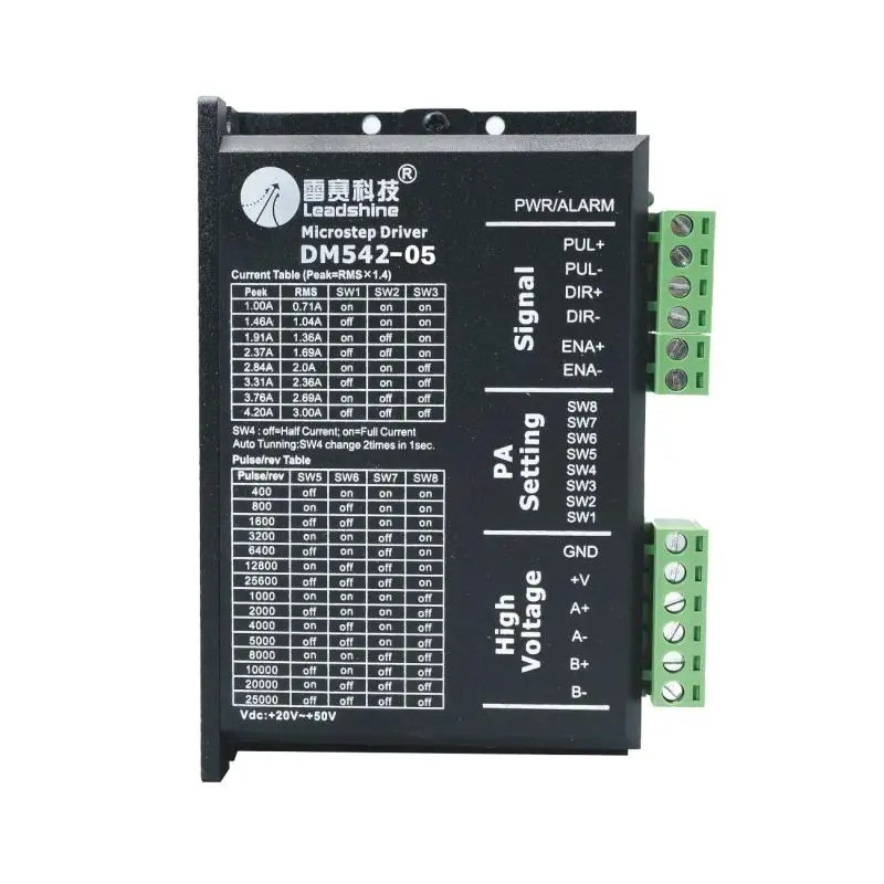 <0> ต้นฉบับ Leadshine DM542 M542C DM542S 57 ไดรเวอร์มอเตอร์สเต็ปเปอร์ M542 M542-05 บอร์ดควบคุมไดรเวอ