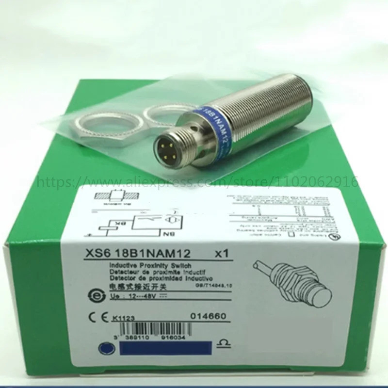 01PC XS618B1PAM12 XS618B1NAM12 XS518B1PAM12 XS518B1NAM12 เซ็นเซอร์ความใกล้เคียงอินดัคทีฟใหม่จากชไนเด