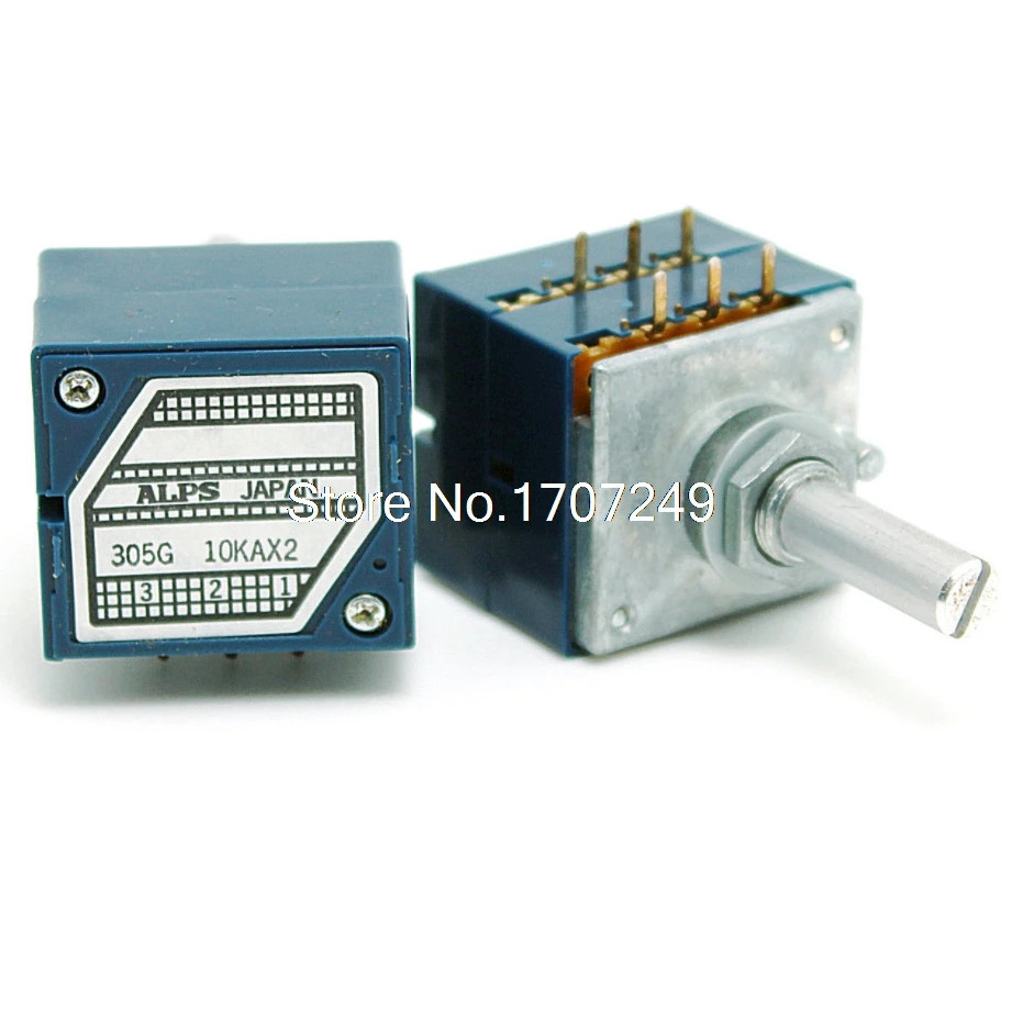 <0>จัดส่งฟรี 2 ชิ้น โพเทนชิโอมิเตอร์ปรับระดับเสียงคู่ ALPS RK27 ของญี่ปุ่น 10K 20K 50K 100K 250K 500